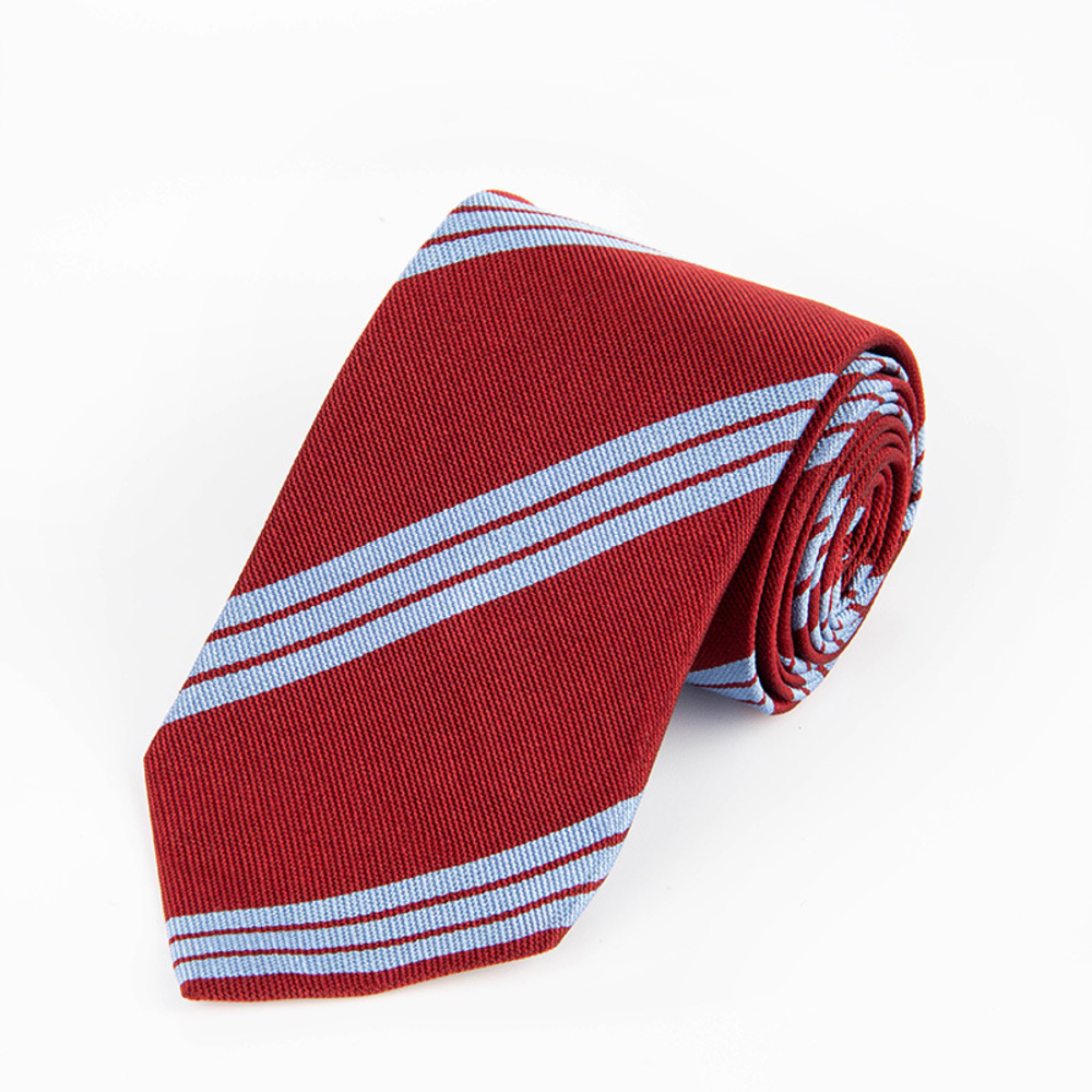 MATTABISCH NAPOLI CORNFLOWER BLUE, TOMATO STRIPED TIE | MENS